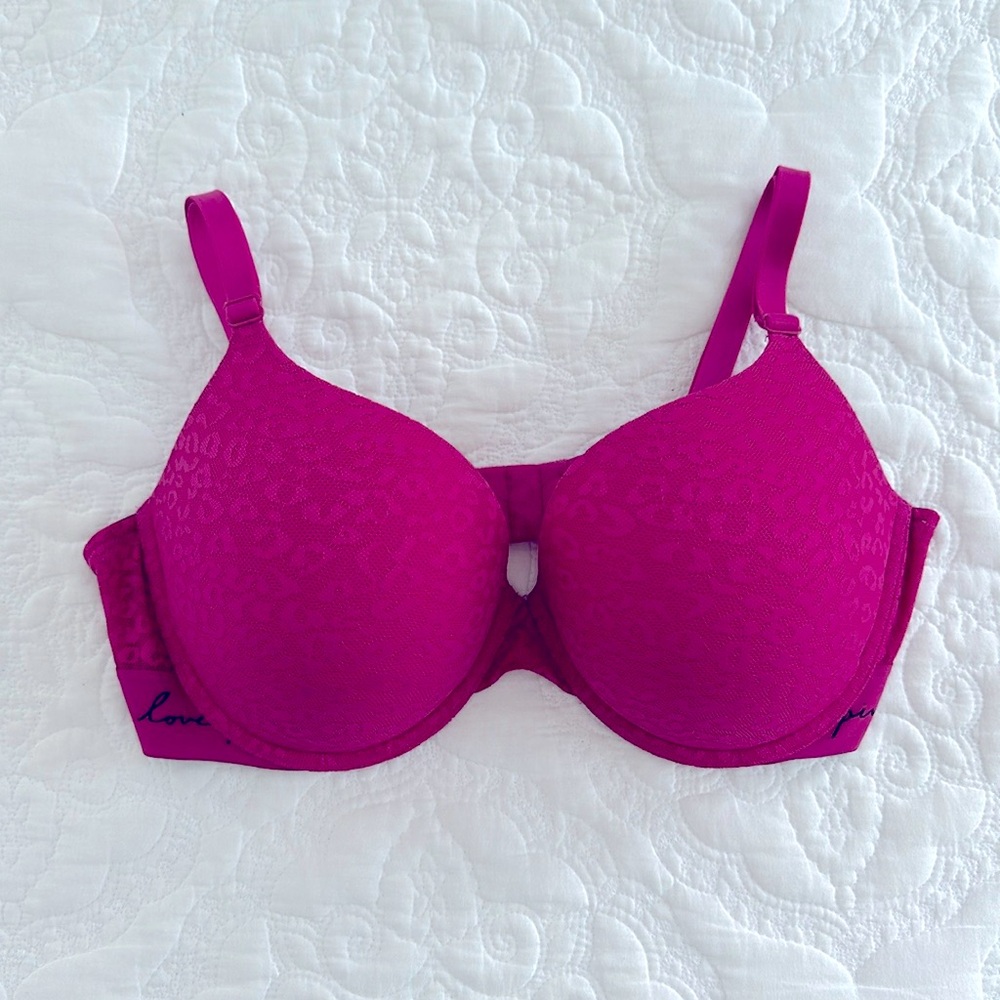 Victoria’s Secret Love PINK Wear Everywhere Push-Up Bra Size 36DD Gorgeous NEW!